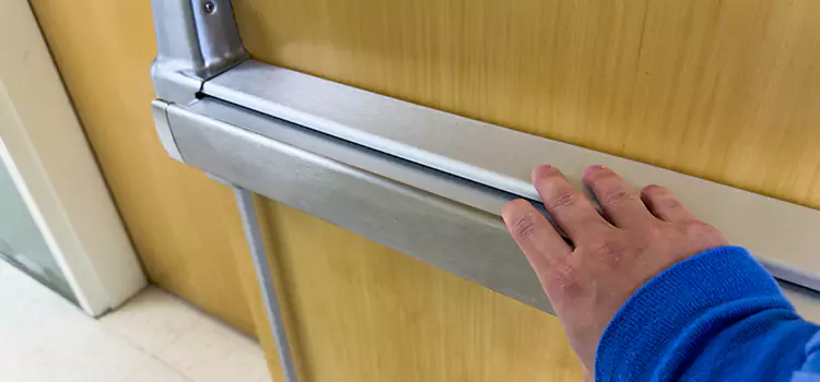 Installing a Push Bar on a Door Cabot